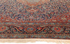 9 x 12 - Navy Blue Antique Persian Tabriz Rug - 79633