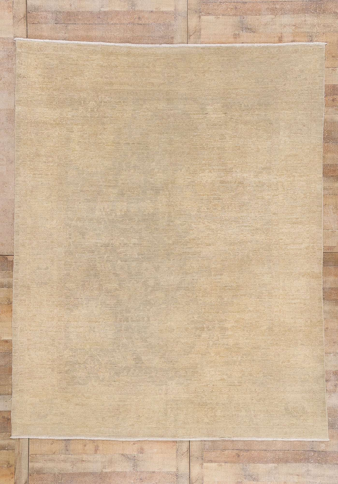 8 x 10 - Beige Vintage Oushak Rug - 79641