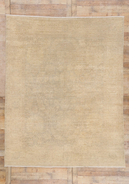8 x 10 - Beige Vintage Oushak Rug - 79641