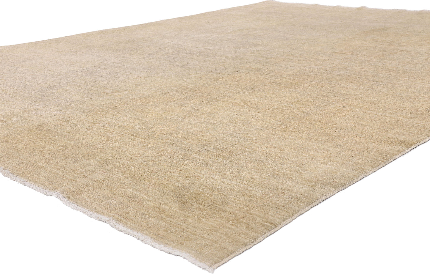 8 x 10 - Beige Vintage Oushak Rug - 79641
