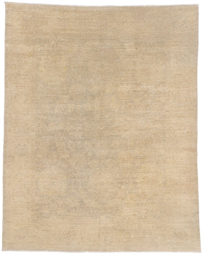 8 x 10 - Beige Vintage Oushak Rug - 79641