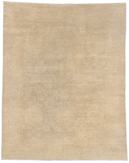 8 x 10 - Beige Vintage Oushak Rug - 79641