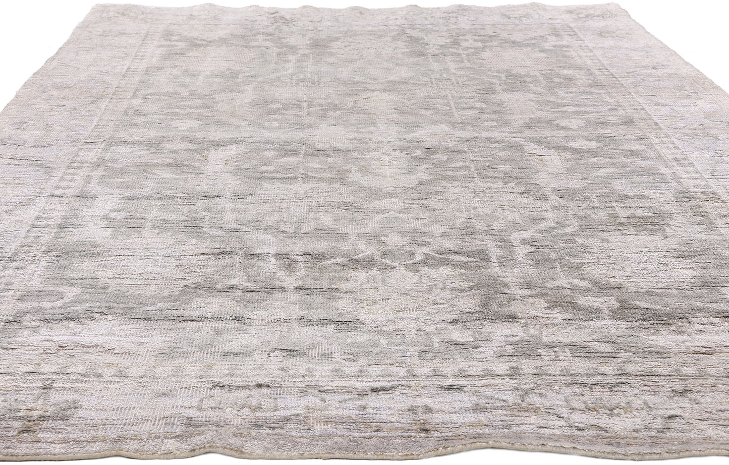 6 x 9 - Gray Vintage Oushak Rug - 79642