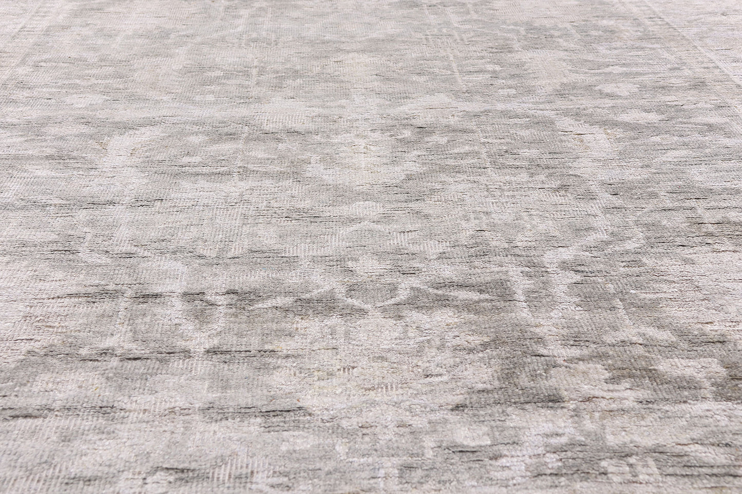 6 x 9 - Gray Vintage Oushak Rug - 79642