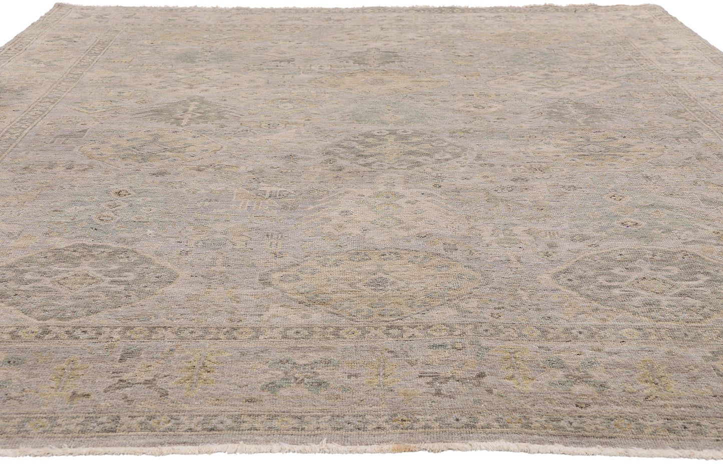 7 x 10 - Gray New Modern Oushak Rug - 79643
