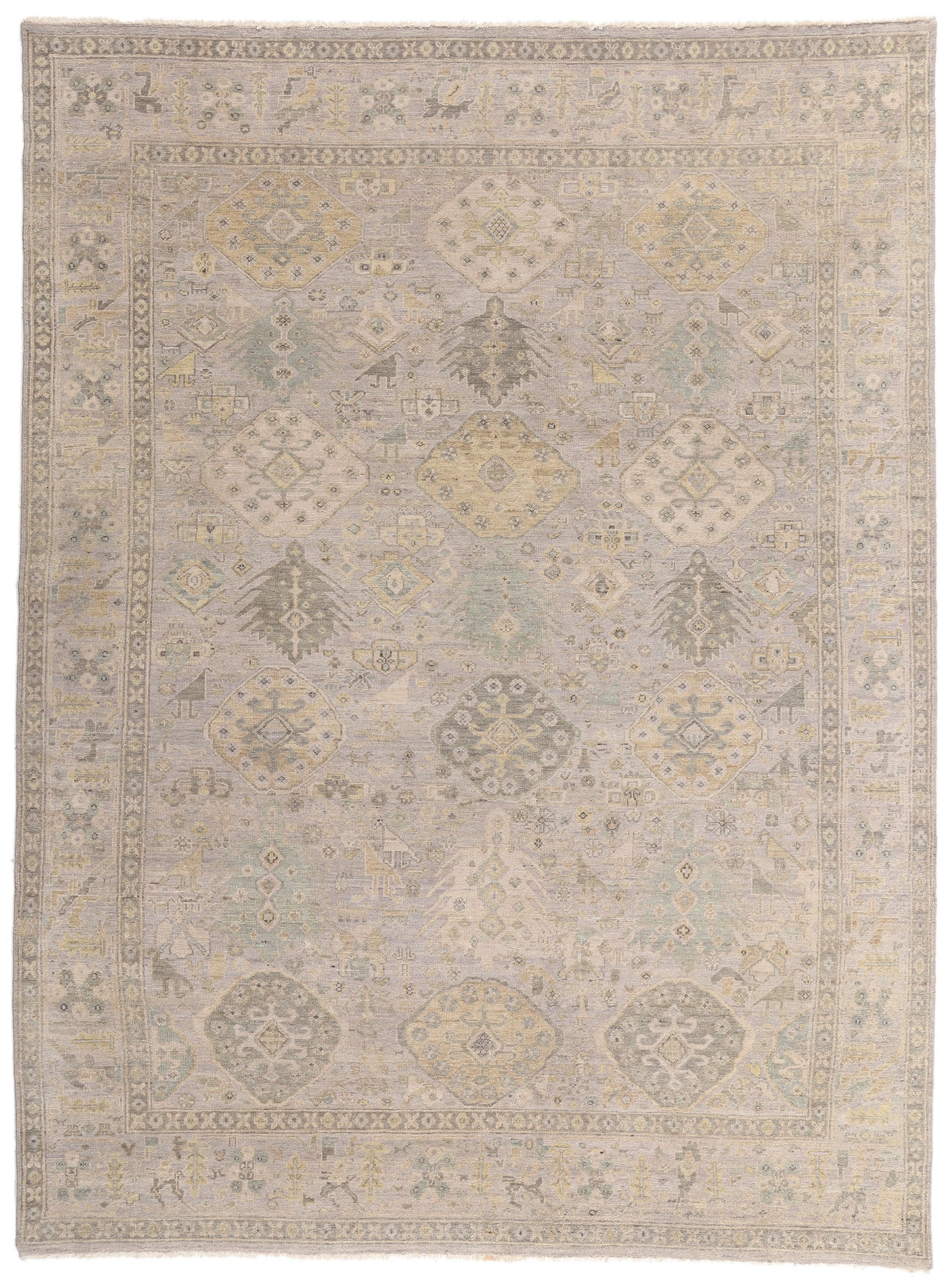 7 x 10 - Gray New Modern Oushak Rug - 79643