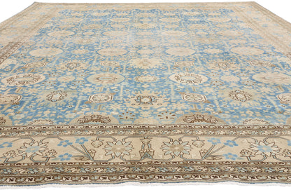 9 x 12 - Blue Antique Persian Tabriz Rug - 79644