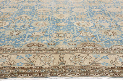 9 x 12 - Blue Antique Persian Tabriz Rug - 79644