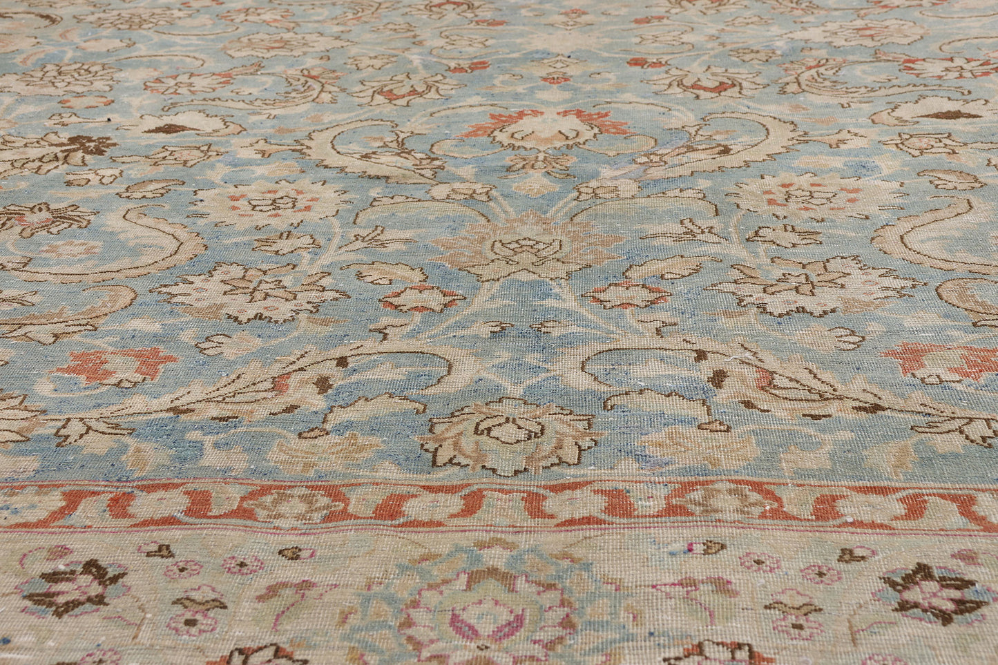 10 x 12 - Blue Antique Persian Mashhad Rug - 79645