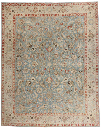 10 x 12 - Blue Antique Persian Mashhad Rug - 79645