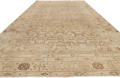 7 x 16 - Brown Antique Persian Mahal Rug - 79646