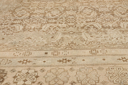 7 x 16 - Brown Antique Persian Mahal Rug - 79646