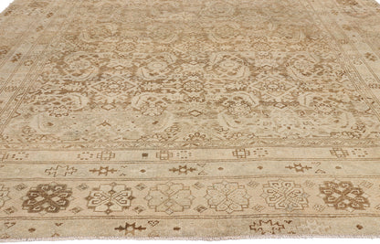 7 x 16 - Brown Antique Persian Mahal Rug - 79646
