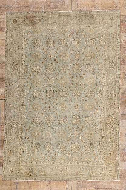 6 x 9 - Blue Antique Persian Tabriz Rug - 79647