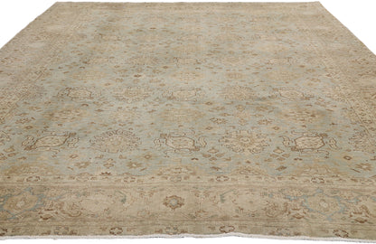 6 x 9 - Blue Antique Persian Tabriz Rug - 79647
