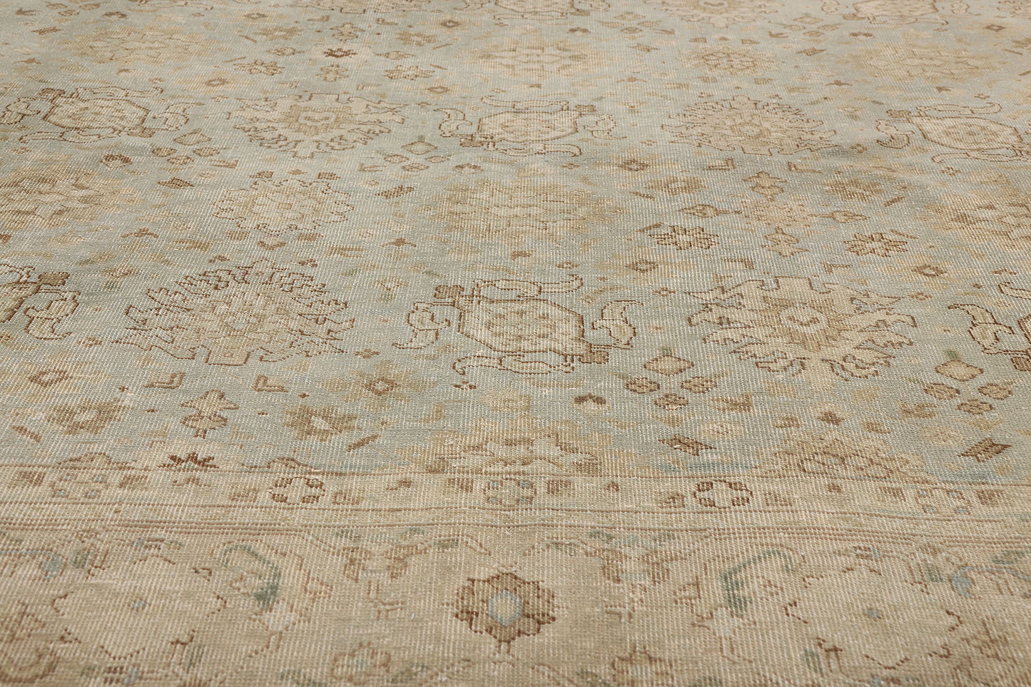 6 x 9 - Blue Antique Persian Tabriz Rug - 79647
