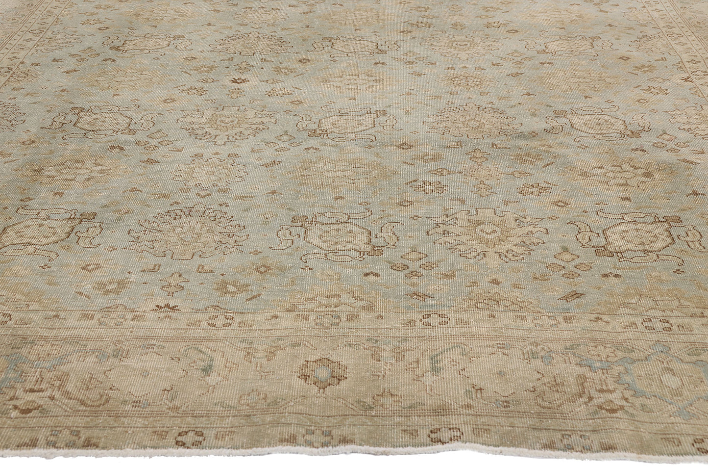 6 x 9 - Blue Antique Persian Tabriz Rug - 79647