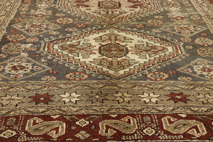 5 x 17 - Taupe Antique Persian Malayer Rug - 79648