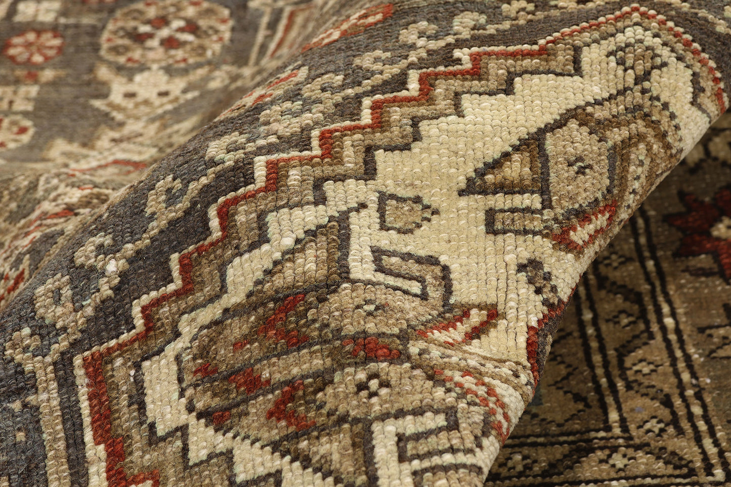 5 x 17 - Taupe Antique Persian Malayer Rug - 79648
