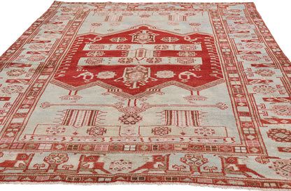 5 x 7 - Blue Antique Persian Malayer Rug - 79649