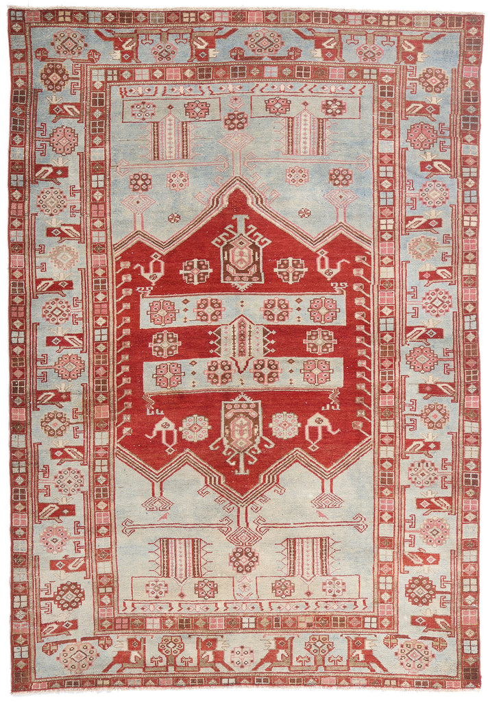 5 x 7 - Blue Antique Persian Malayer Rug - 79649