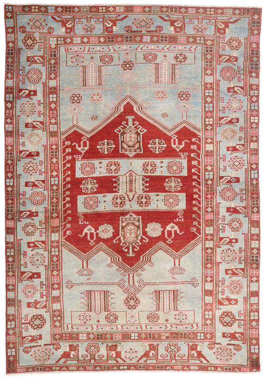 5 x 7 - Blue Antique Persian Malayer Rug - 79649