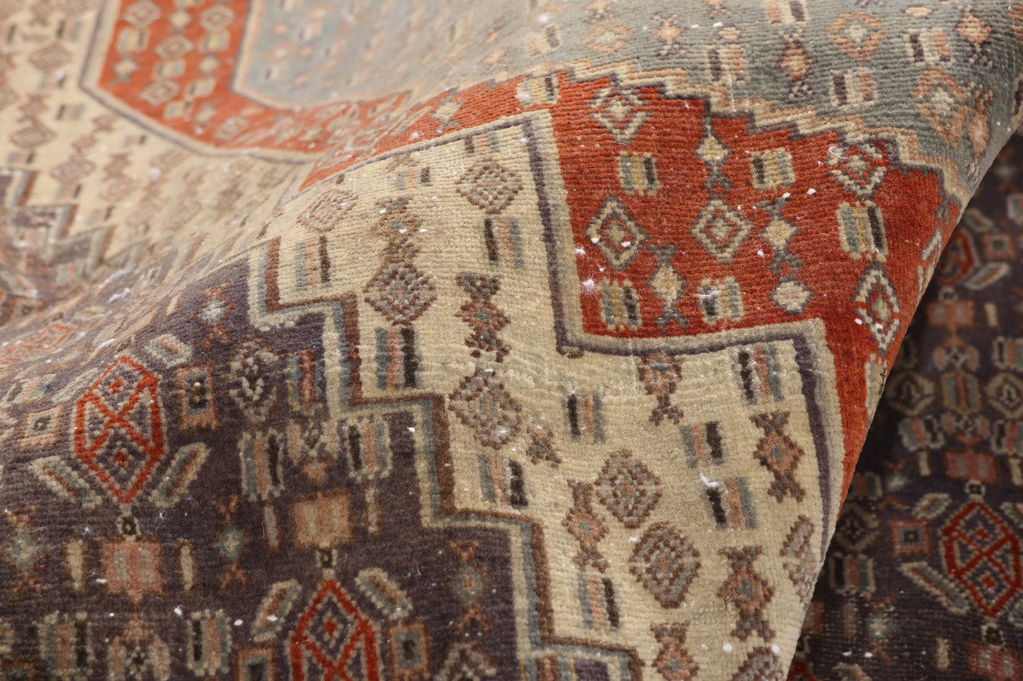 6 x 9 - Blue Antique Persian Senneh Rug - 79650