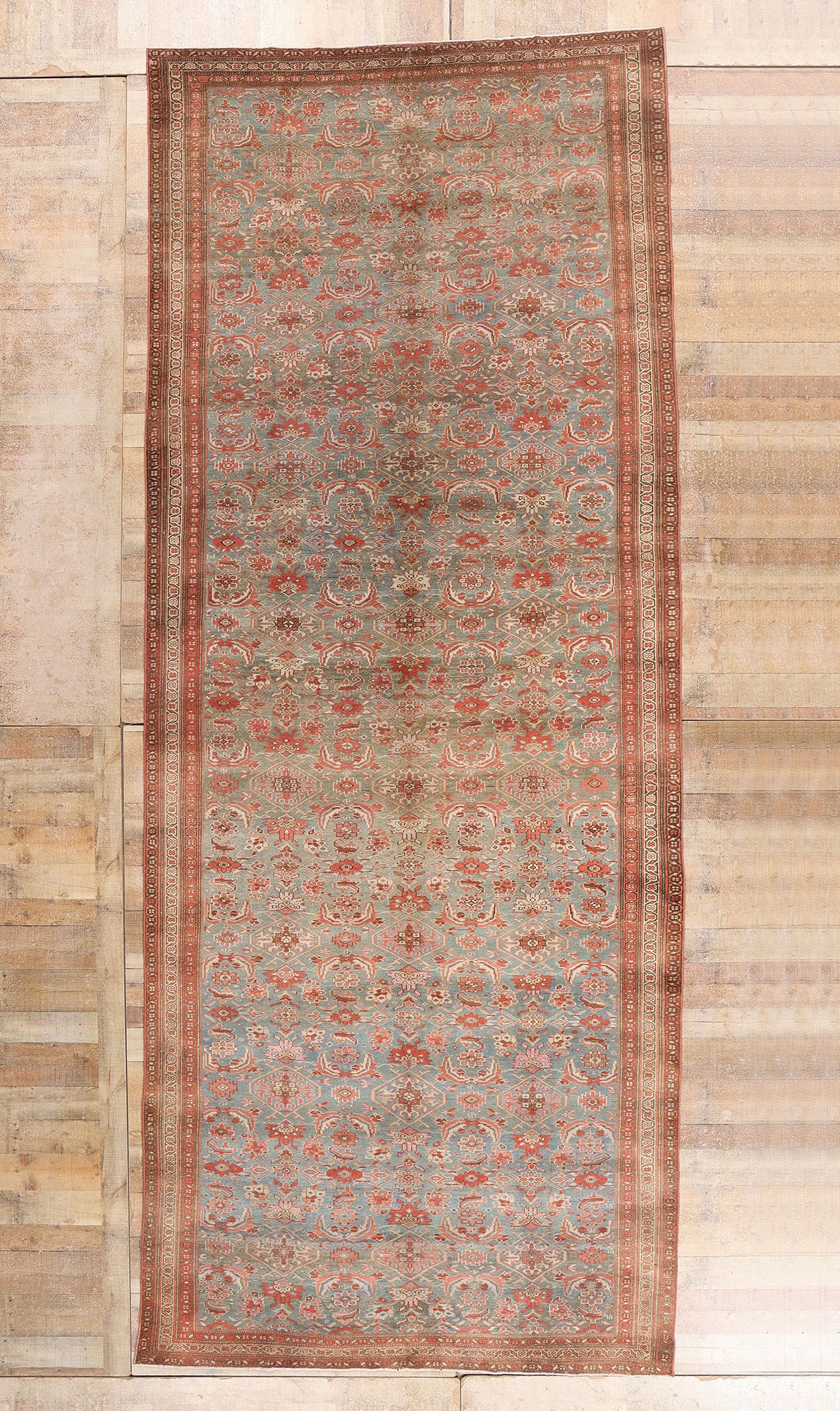 7 x 16 - Blue Antique Persian Malayer Rug - 79651