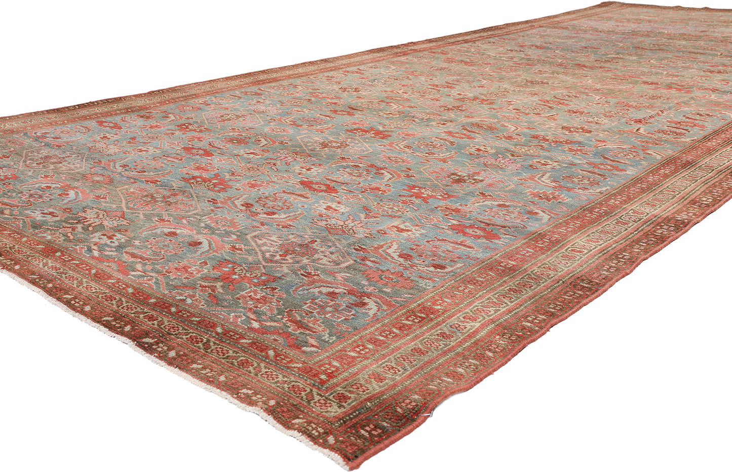 7 x 16 - Blue Antique Persian Malayer Rug - 79651