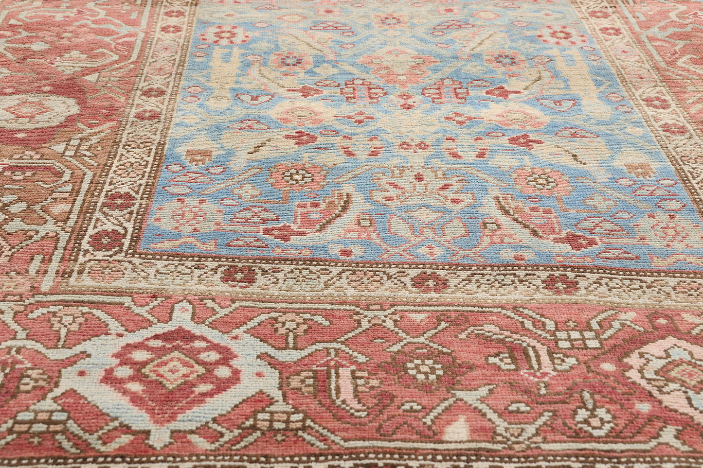 4 x 14 - Blue Antique Persian Bijar Rug - 79652