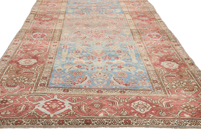 4 x 14 - Blue Antique Persian Bijar Rug - 79652