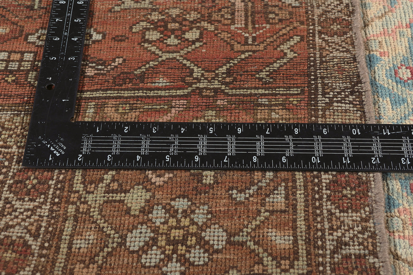 4 x 14 - Blue Antique Persian Bijar Rug - 79652