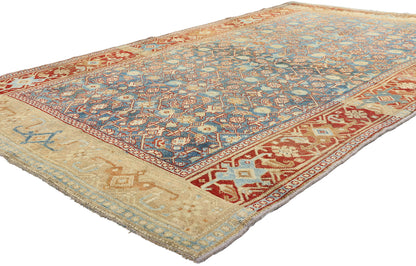 5 x 7 - Blue Antique Persian Bijar Rug - 79653