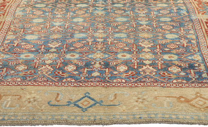 5 x 7 - Blue Antique Persian Bijar Rug - 79653