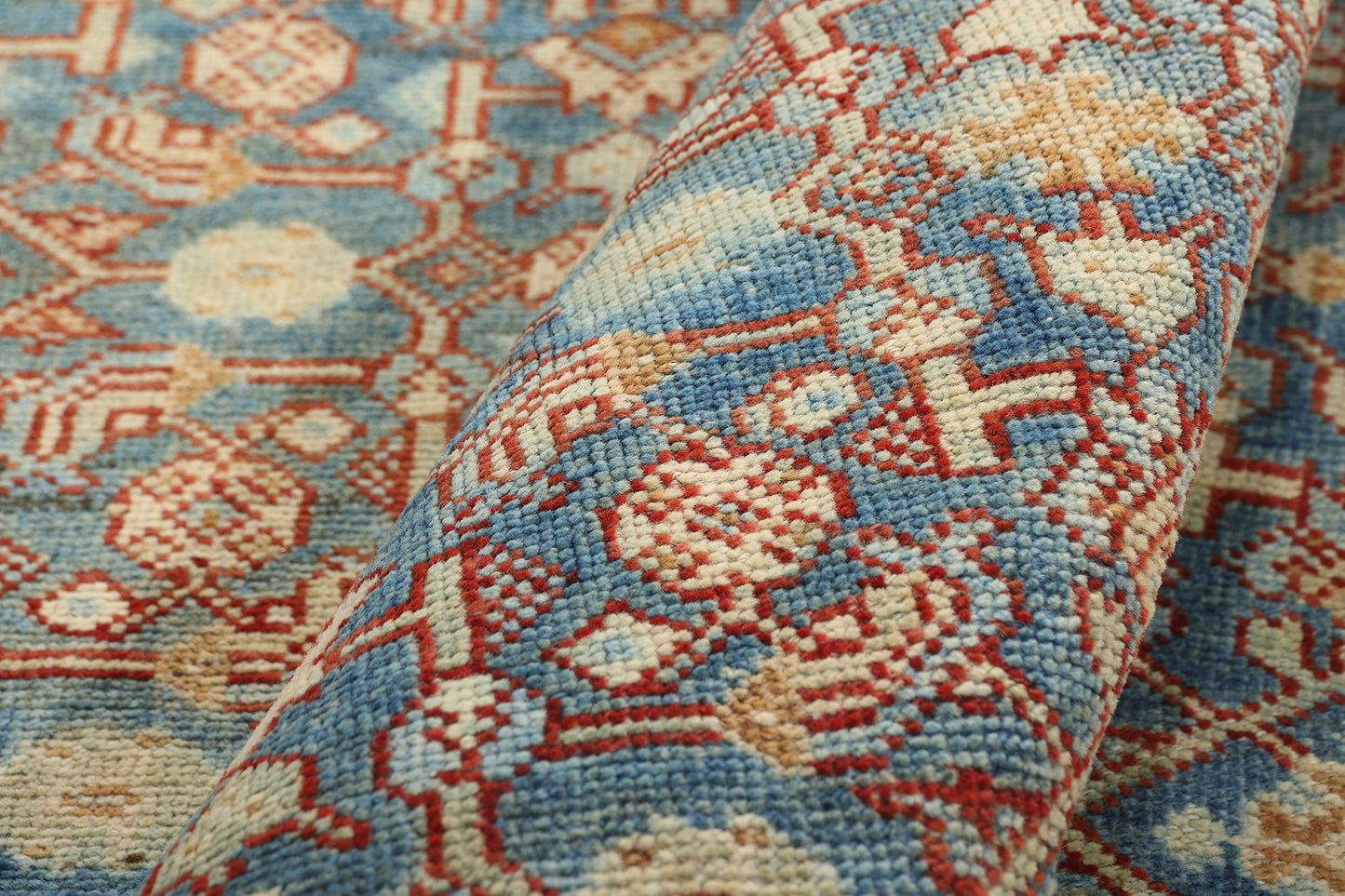 5 x 7 - Blue Antique Persian Bijar Rug - 79653