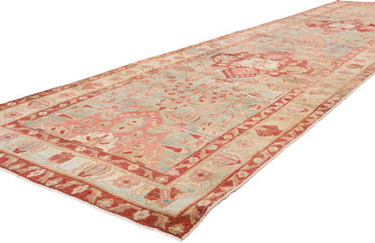 4 x 15 - Light Blue Antique Persian Malayer Rug - 79654