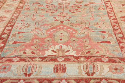 4 x 15 - Light Blue Antique Persian Malayer Rug - 79654