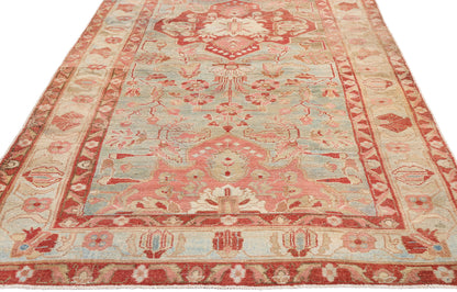4 x 15 - Light Blue Antique Persian Malayer Rug - 79654