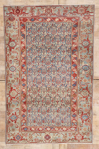 4 x 6 - Blue Antique Persian Malayer Rug - 79655