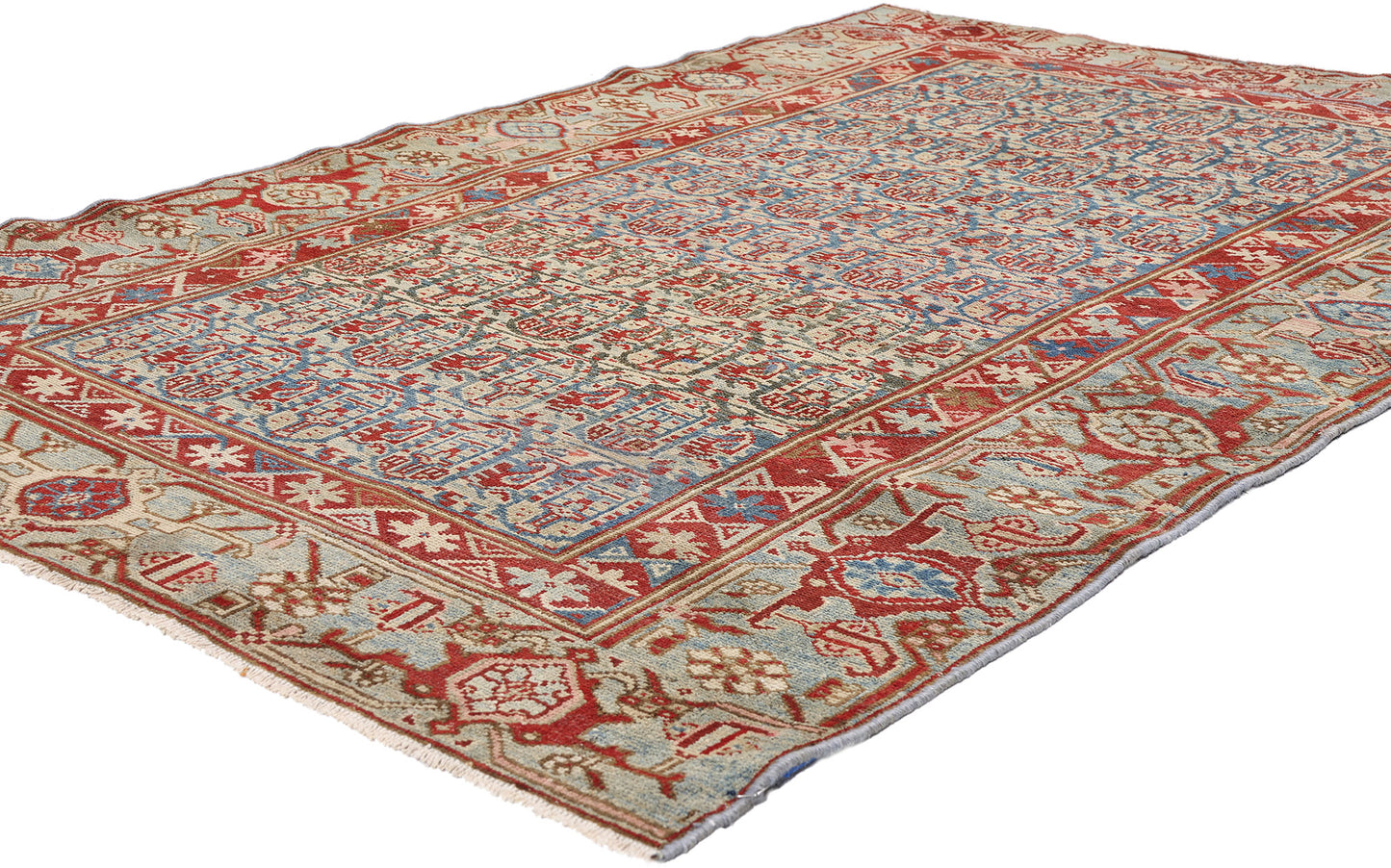 4 x 6 - Blue Antique Persian Malayer Rug - 79655