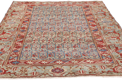 4 x 6 - Blue Antique Persian Malayer Rug - 79655