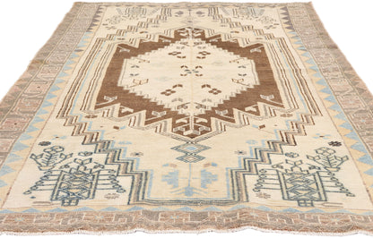 4 x 6 - Ivory Antique Persian Malayer Rug - 79656