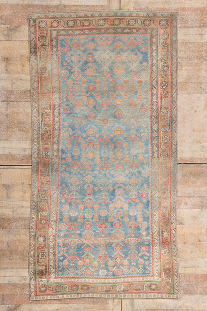 4 x 8 - Blue Antique Persian Bijar Rug - 79657