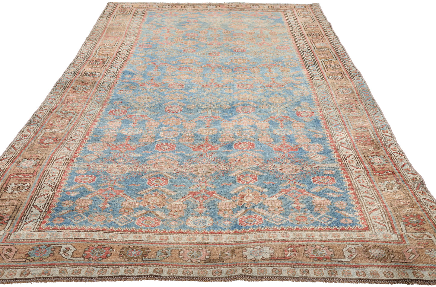 4 x 8 - Blue Antique Persian Bijar Rug - 79657