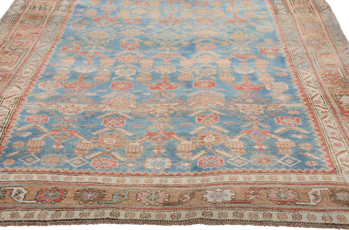 4 x 8 - Blue Antique Persian Bijar Rug - 79657