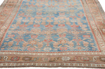 4 x 8 - Blue Antique Persian Bijar Rug - 79657