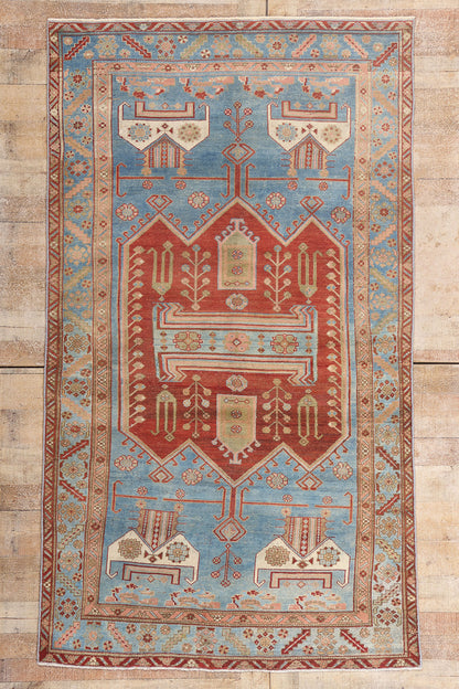 4 x 8 - Blue Antique Persian Malayer Rug - 79658