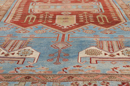 4 x 8 - Blue Antique Persian Malayer Rug - 79658