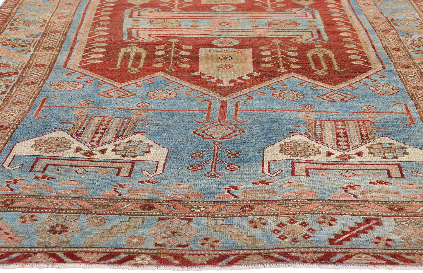 4 x 8 - Blue Antique Persian Malayer Rug - 79658