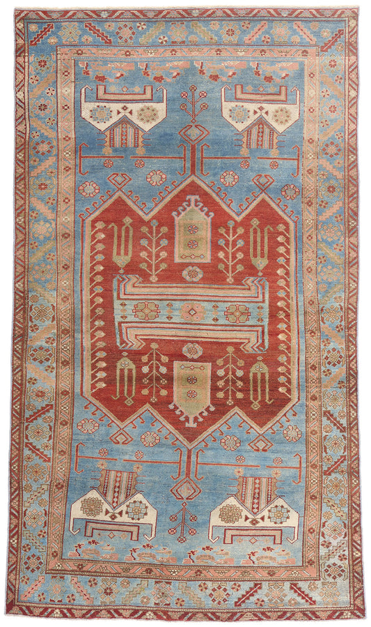 4 x 8 - Blue Antique Persian Malayer Rug - 79658